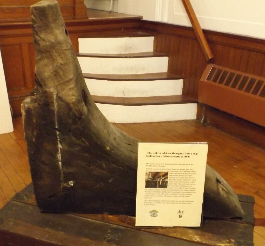This is a knee taken from the Ernestina-Morrissey during reconstruction at Bristol Marine’s Shipyard in Boothbay Harbor.