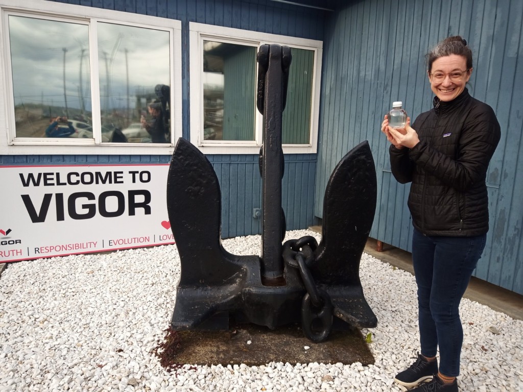 Erin Johnson arranged the collection at Vigor, the shipyard, as Todd Pacific Shipyards, that Bartlett used.