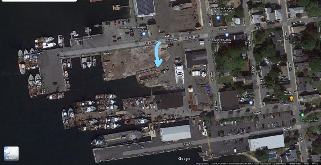 Site of former Casey Shipyard, now Fairhaven Shipyard, Fairhaven, MA