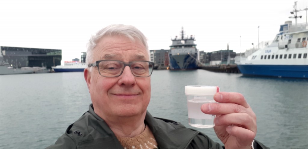Rognvaldur Guomundsson at Reykjavik Harbour, Iceland.