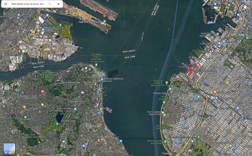 The red pin is the location.