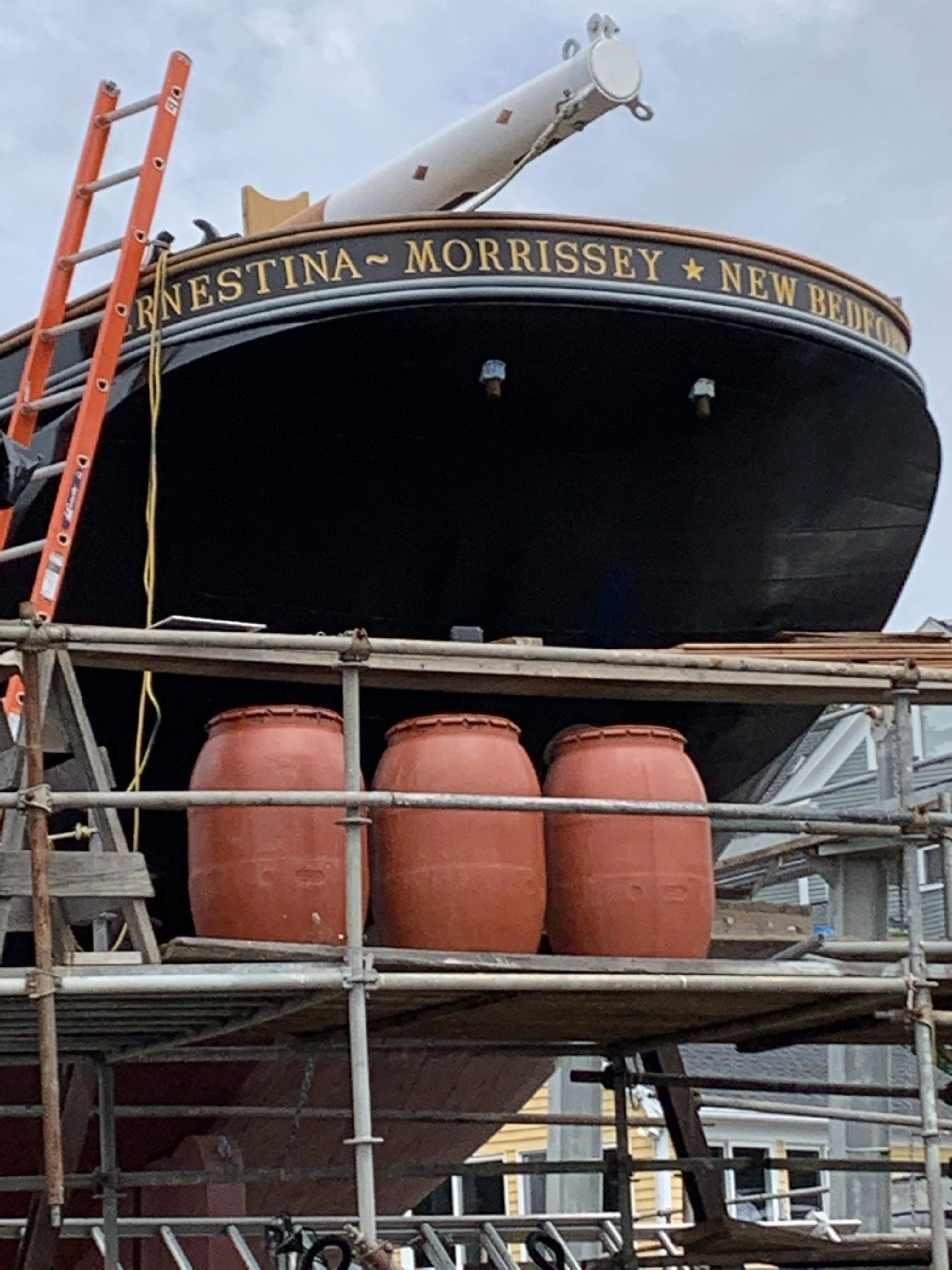 Ernestina-Morrissey is not ready yet but soon she will be sailing the waters of Buzzards Bay proudly returning to her homeport, New Bedford!   And in teh Spring of 2023, sailing to Commonwealth ports and some of the other waters she has known. under the careful stewardship of Massachusetts Maritime Academy!