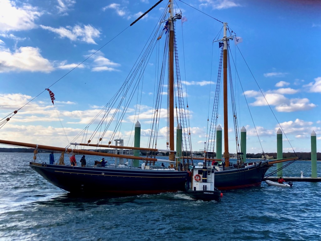 Ernestina-Morrissey will be at her berth at Mass Maritime and, depending on conditions, be available for deck tours on Thursday June 15, 2023 during the welcome celebration.